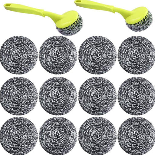 S.S Scrubber With Handle S-99