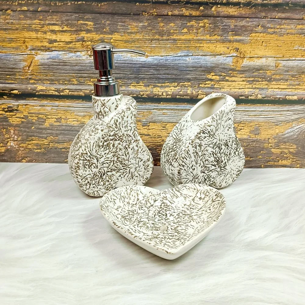 Heart Design Ceramic Bathroom Sets