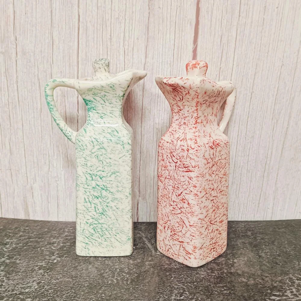 Chemical Glaze Khurja Pottery Ceramic Oil Bottles
